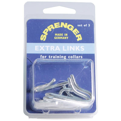 Herm Sprenger Chrome-Plated Extra Links for Dog Prong Training Collars | Medium 3.0mm | 3-Count per Pack (1-Pack)