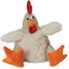 Godog Checkers Sitting Rooster Dog Toy