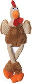 Godog Checkers Skinny Rooster Dog Toy