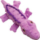 Snugarooz Ellie The Gator plush toy, purple, 12-inch, side view close-up
