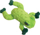 Snugarooz Lilly The Frog plush toy, green with dark green accents, side view close-up