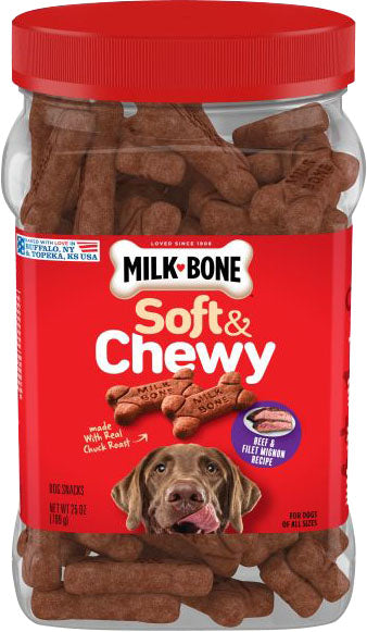 Milk-Bone Soft & Chewy Dog Treats Canister (Pack Of 2)