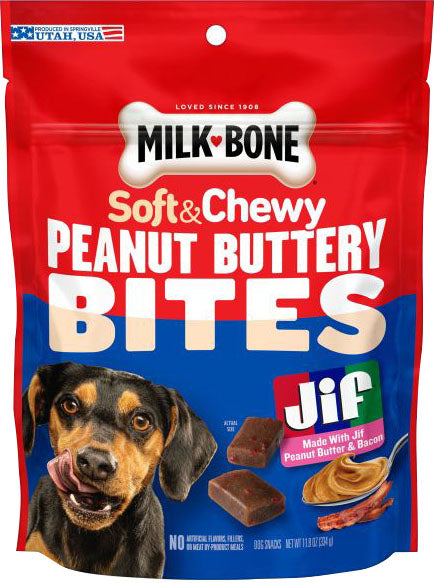 Milk-Bone Buttery Bites Soft Dog Treats With Jif (Pack Of 5)