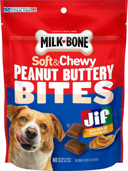Milk-Bone Buttery Bites Soft Dog Treats With Jif (Pack Of 5)