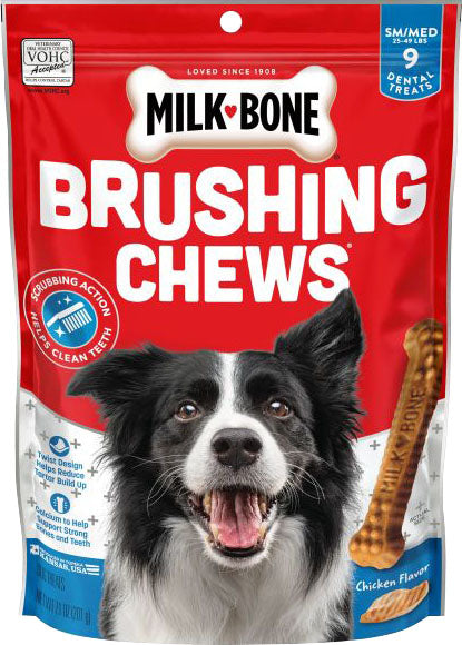 Milk-Bone Brushing Chews Daily Dental Dog Treats (Pack Of 5)