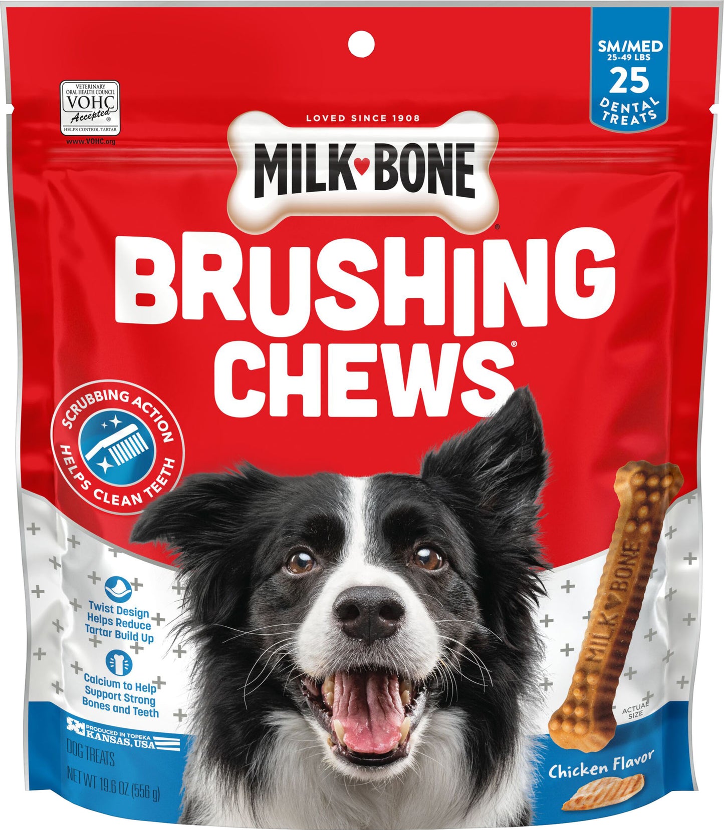 Milk-Bone Brushing Chews Daily Dental Dog Treats (Pack Of 5)