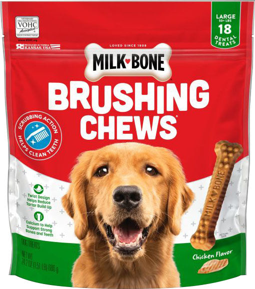 Milk-Bone Brushing Chews Daily Dental Dog Treats (Pack Of 5)