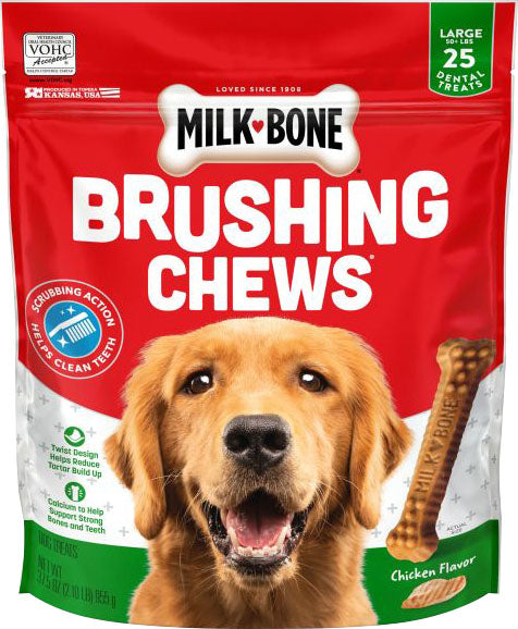 Milk-Bone Brushing Chews Daily Dental Dog Treats (Pack Of 5)