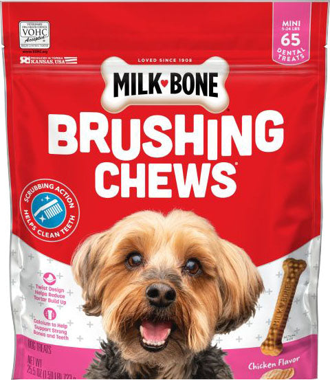 Milk-Bone Brushing Chews Daily Dental Dog Treats (Pack Of 5)