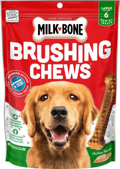 Milk-Bone Brushing Chews Daily Dental Dog Treats (Pack Of 5)