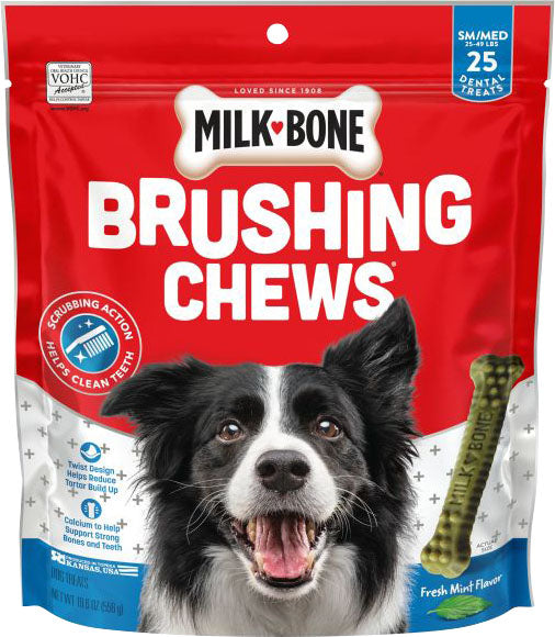 Milk-Bone Brushing Chews Daily Dental Dog Treats (Pack Of 5)
