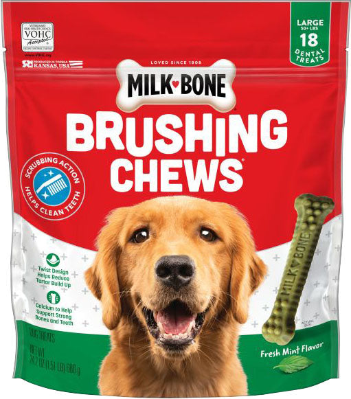 Milk-Bone Brushing Chews Daily Dental Dog Treats (Pack Of 5)