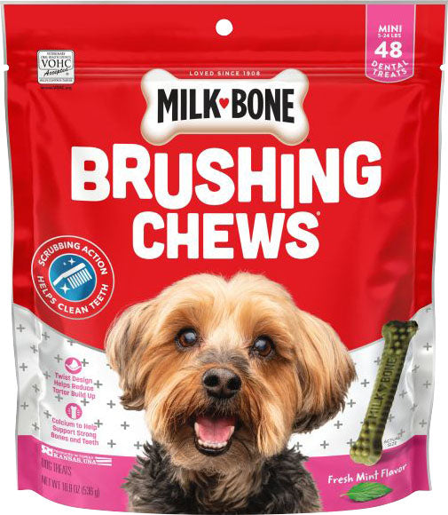 Milk-Bone Brushing Chews Daily Dental Dog Treats (Pack Of 5)