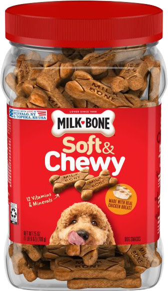 Milk-Bone Soft & Chewy Dog Treats Canister (Pack Of 2)