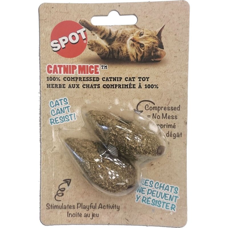 Ethical 100-Percent Catnip Candy Mice Cat Toy, 2-Pack