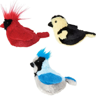 SPOT Song Birds Cat Toys - Touch Activated Singing Catnip Toy Mimics Real Bird Songs, Battery Operated Toy Satisfies Cat's Natural Urge to Hunt - One 5" Song Bird, Assorted Colors