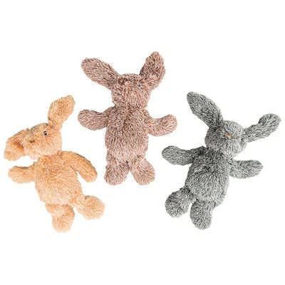 SPOT Cuddle Bunnies Dog Toy - Soft, Plush Fabric Dog Toy with Squeaker, Perfect for Cuddling, Great for Dogs and Puppies of All Ages, Medium to Large Breeds - 13" Rabbit, Assorted Colors