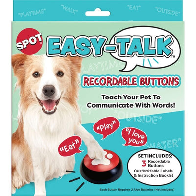 SPOT Easy-Talk-Dog Buttons for Communication, 20s Voice Recording Buttons, Pet Training Buzzer, Speaking Buttons for Cats & Dogs Voice, Dog & Puppy Training & Behavior Aids, 3Pcs