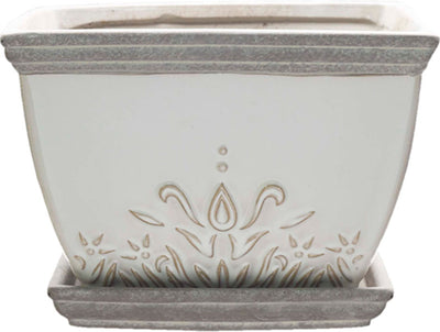 Clayworks Brentwood Planter Square (Pack Of 2)