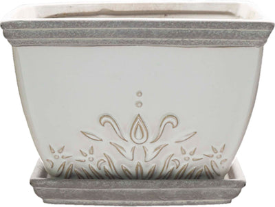 Clayworks Brentwood Planter Square (Pack Of 2)