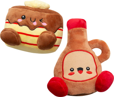 Sungarooz Pancake And Syrup Plush Dog Toys