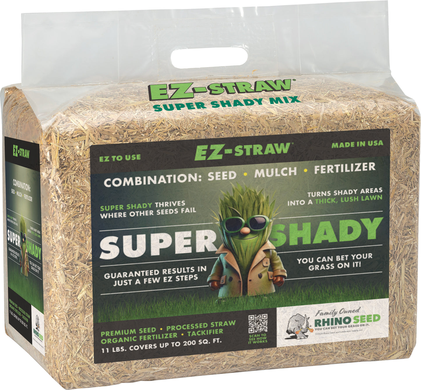 Ez-Straw Super Shady Seed Mix Mulch & Fertilizer