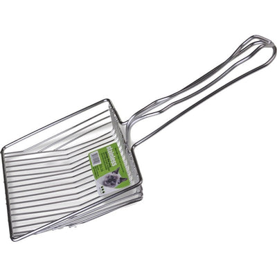 Van Ness Pets EZ Sift Stainless Steel Cat Litter Scoop, Heavy Duty, Reduces Dust