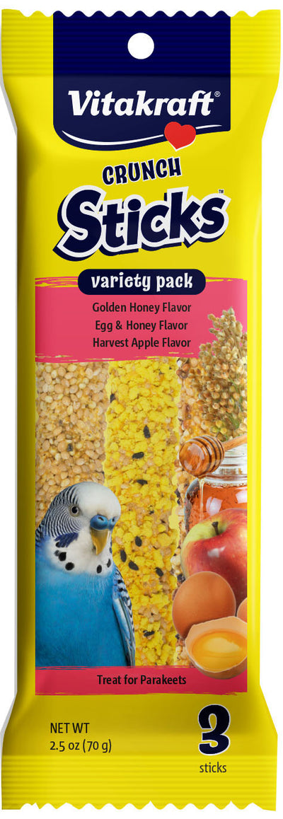 Vitakraft Crunch Sticks Variety Pk Parakeet Treats
