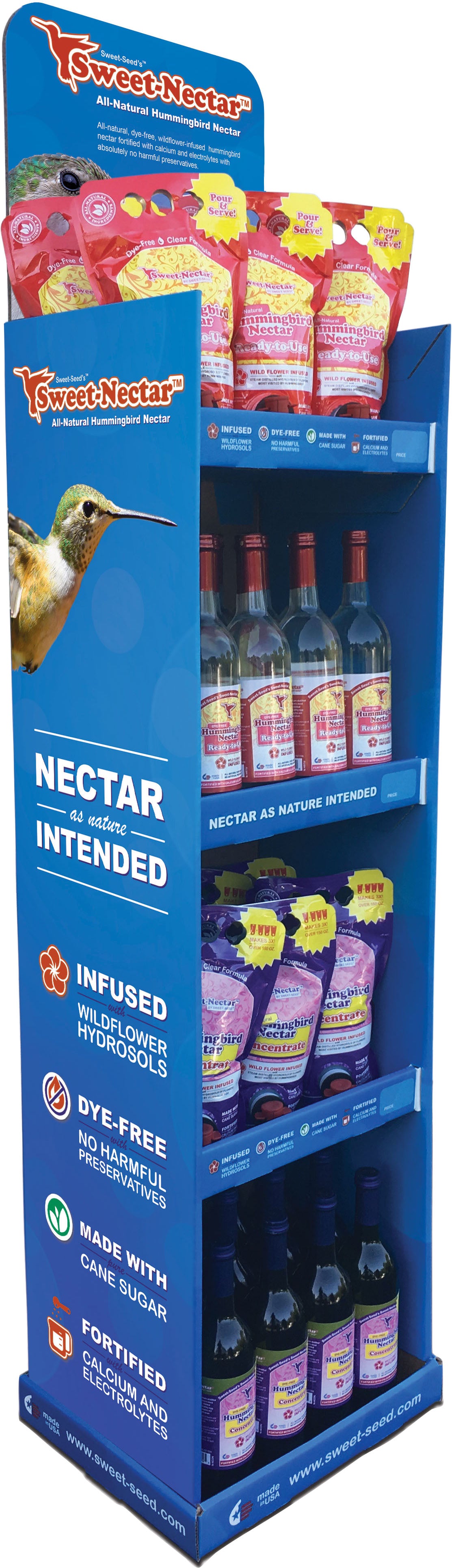 Sweet-Seed Nectar Display Rack