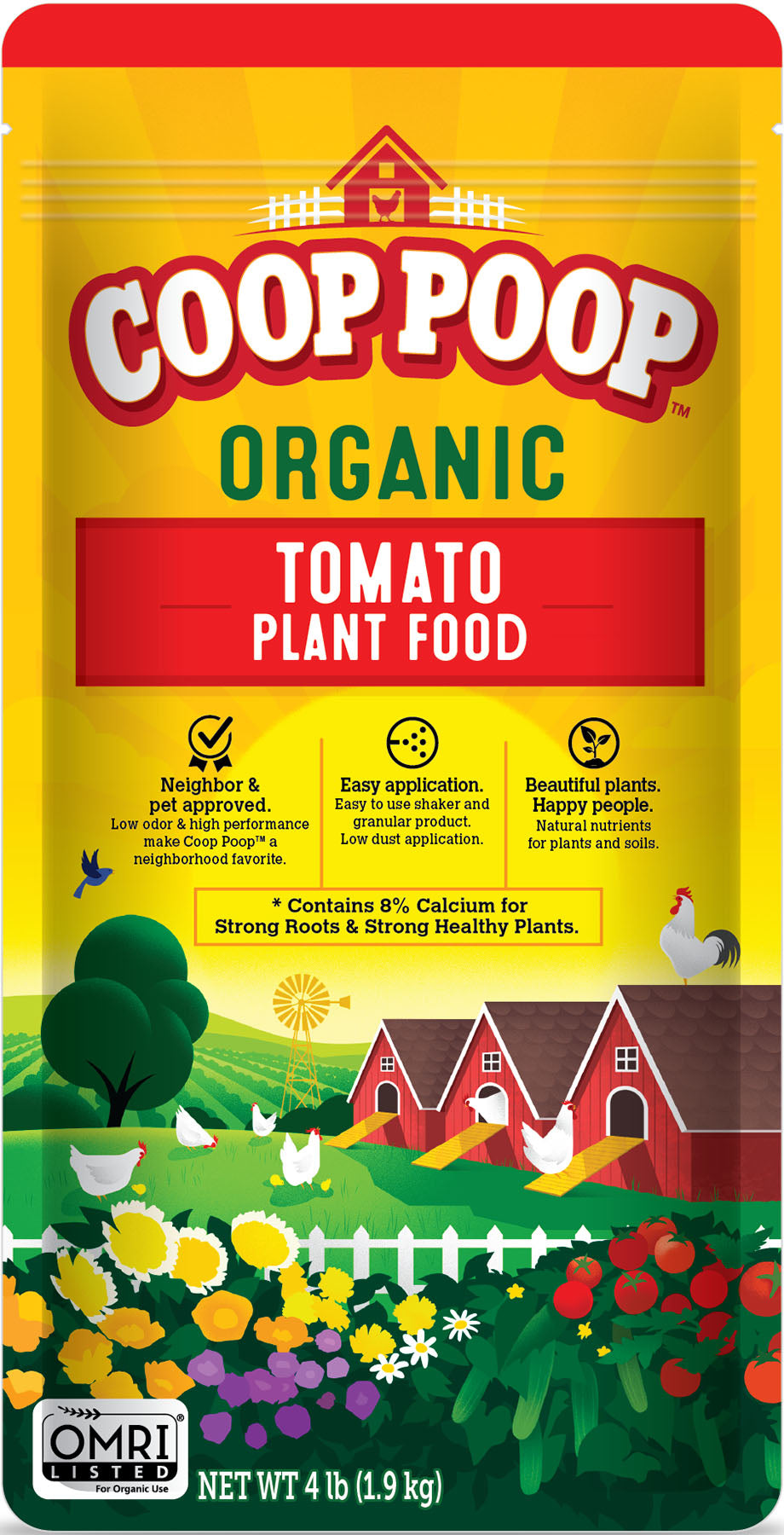 Coop Poop Tomato Plant Food