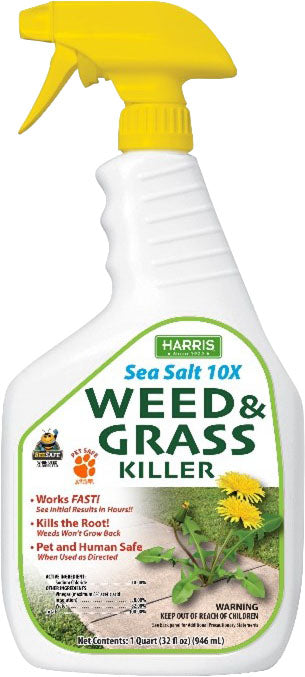 Harris Sea Salt 10X Vinegar Weed&Grass Killer Rtu