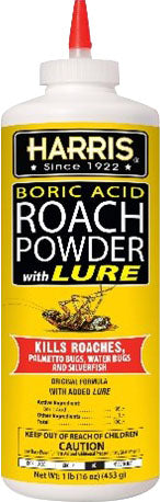 Harris 99% Boric Acid Roach Powder With Lure