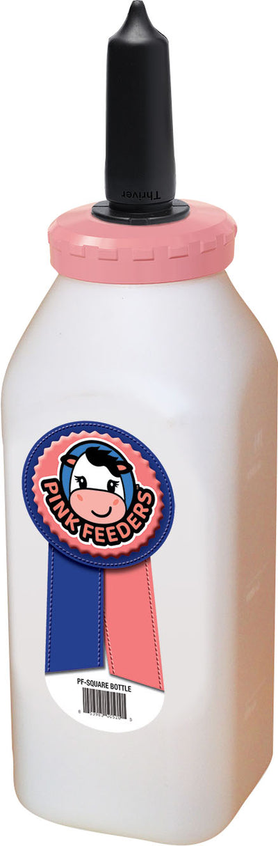 Pink Feeders Square Calf Bottle Complete