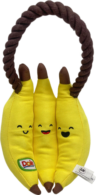 Dole Pet Banan-O-Bunch Tug Plush Dog Toy