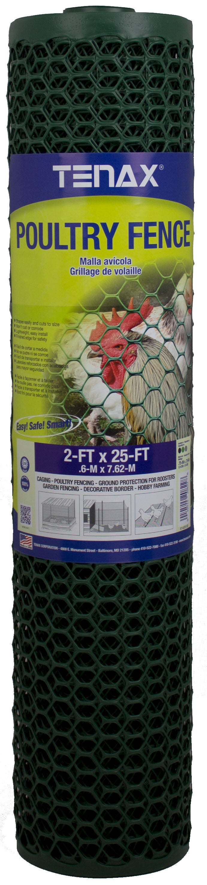 Tenax Plastic Hex Net Poultry Fence