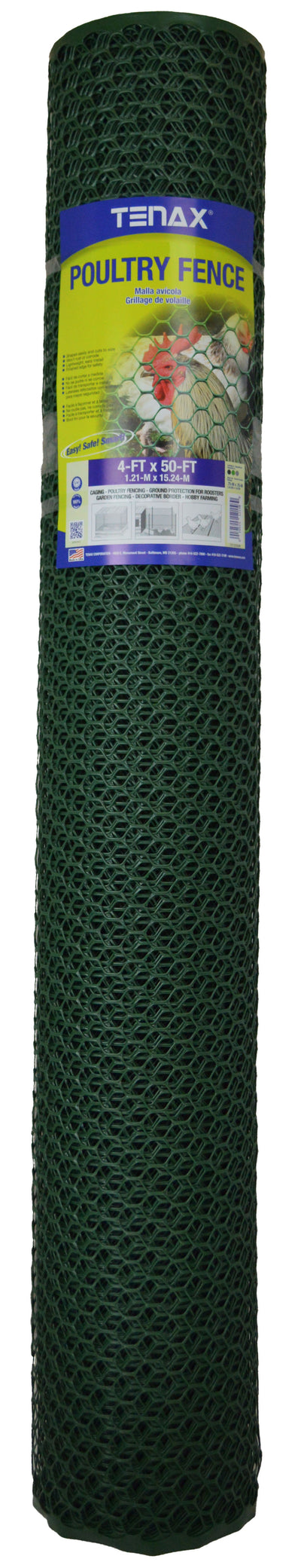 Tenax Plastic Hex Net Poultry Fence