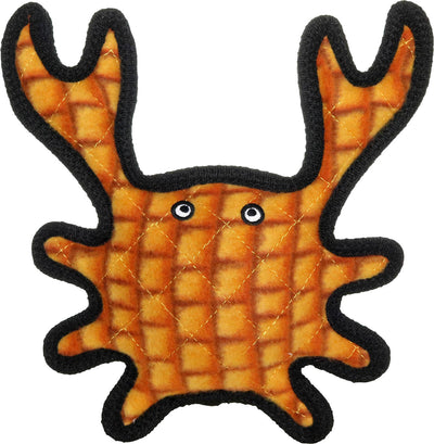 Tuffy Med Crab Durable Squeaky Soft Dog Toy