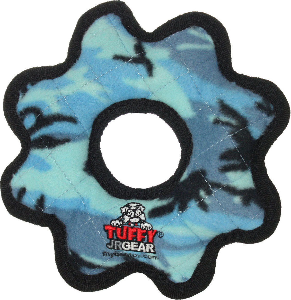 Tuffy Jr Gear Ring Durable Squeaky Soft Dog Toy