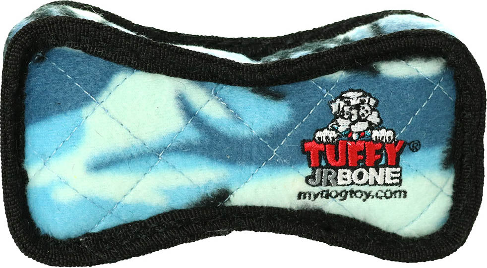Tuffy Jr Bone 2 Durable Squeaky Soft Dog Toy
