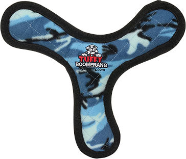 TUFFY ULTIMATE BOOMERANG DURABLE SQUEAKY SOFT DOG