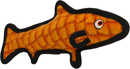 TUFFY OCEAN TROUT DURABLE SQUEAKY SOFT DOG TOY