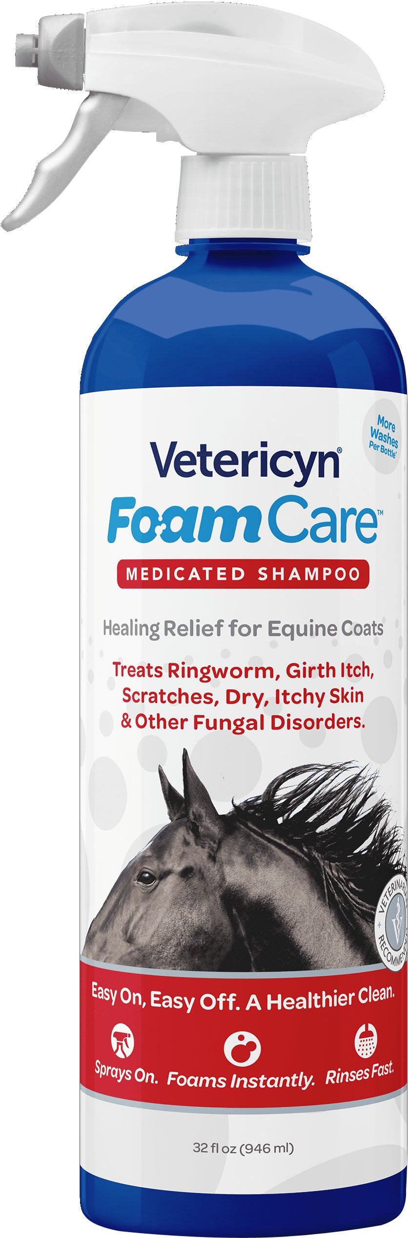 Vetericyn Foamcare Medicated Equine Shampoo