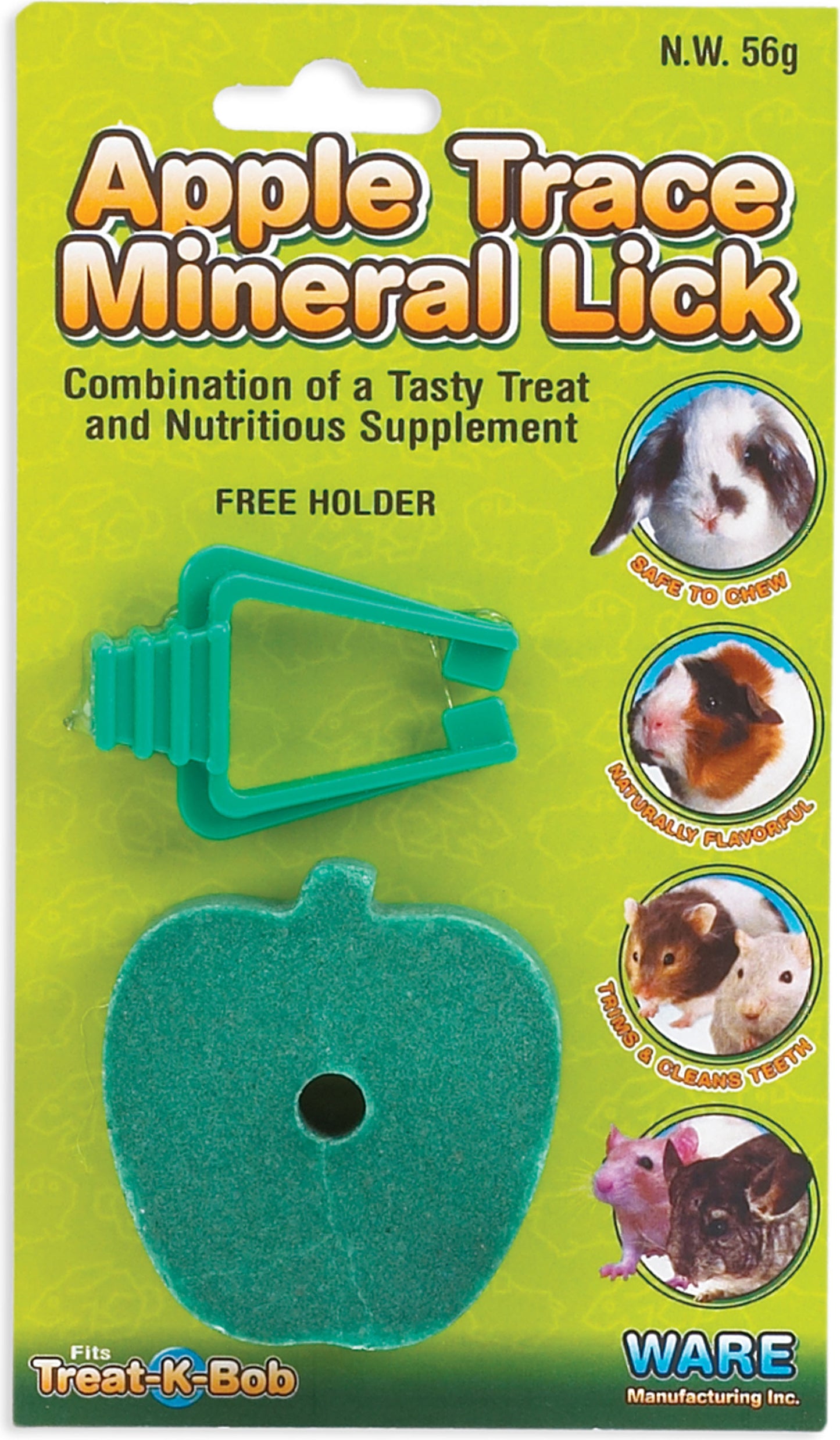 Apple Mineral Lick W/Holder