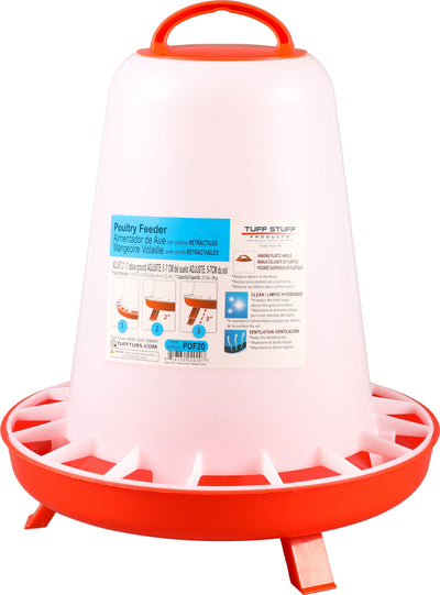 Tuff Stuff Poultry Feeder With Folding Legs
