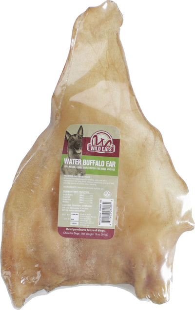 Wild Eats Water Buffalo Ears (Pack Of 34)
