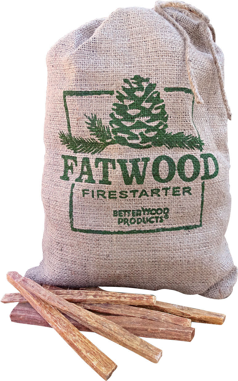 Fatwood Firestarter Burlap Bag (Pack Of 6)