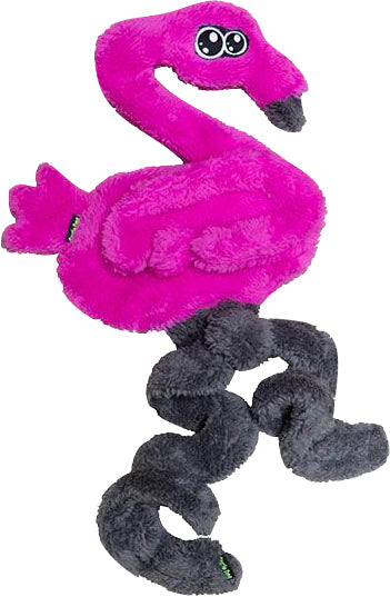 Cycle Dog Duraplush Springy Flamingo Dog Toy