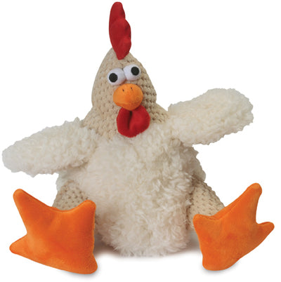 Godog Just For Me Sitting Rooster Dog Toy