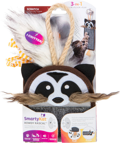 Smartykat Rowdy Rascal Cat Scratcher/Sound Cat Toy