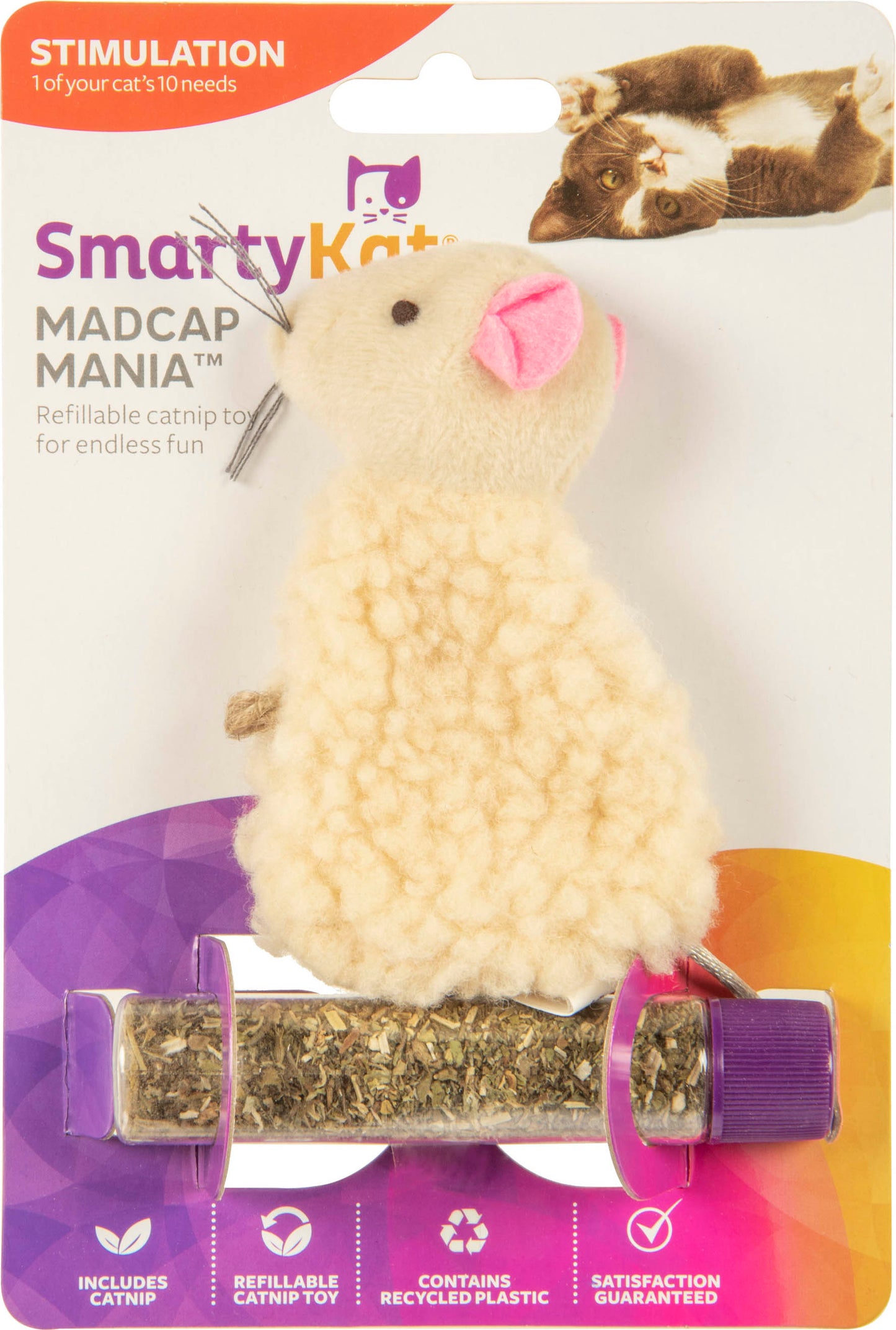 Smartykat Madcap Mania Mouse Catnip Cat Toy